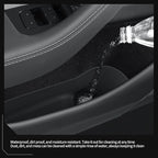 4P Door Side Storage Organizer for Tesla Model Y Juniper 2025 2026 | Standard/Premium/Performance, Front & Rear Door Slot Pocket Box, Insert Tray, TPE Model Y Juniper 2026 Accessories, Black