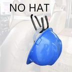 Flexible Over the Seat Hard Hat Rack Holder Back Seat Hanger Headrest Hanger Headrest Hook (Black X 4 Pack)
