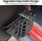 Upgraded Metal Front Door Pocket Storage Box for Jeep Wrangler JK JKU 2018 2017 2016 2015 2014 2013-2007 2/4 Door Accessories, Adjustable Door Organizer Molle Panels, Flag, 2PCS