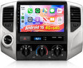 4G+64G Android 15 Car Stereo Radio for Toyota Tacoma 2005-2015, Wireless Carplay Andorid auto Mirror Link 9'' Screen GPS 5G-WiFi Bluetooth 5.0 FM/RDS EQ-32 SWC Backup Camera