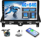 4+64G Android 15 Car Radio for Honda Accord 2008 2009 2010 2011 2012 2013, Wireless CarPlay/Android Auto, 10.1 Inch Touchscreen for Accord 8th Car Stereo, Bluetooth 5.0, FM/RDS, 32EQ, GPS, WiFi, UI