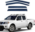 Extra Durable Window Visors Deflectors for Nissan Frontier Crew Cab 2005-2021,Vent Window Visors Rain Guards for Car Accessories,Weatherproof & Easy Installation,Fits 05-21 Frontier Crew Cab