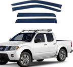 Extra Durable Window Visors Deflectors for Nissan Frontier Crew Cab 2005-2021,Vent Window Visors Rain Guards for Car Accessories,Weatherproof & Easy Installation,Fits 05-21 Frontier Crew Cab