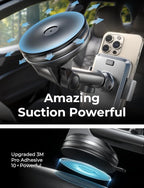 for iPhone 17 Car Phone Holder Mount, 2-in-1 Suction Cup Phone Mount for Car Dashboard Windshield and Air Vent Cell Phone Holder, Truck Phone Holder for iPhone 16 Pro Max Air 15 14 13 Plus Mini
