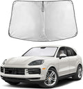 Windshield Sunshade Compatible for Porsche Cayenne 2019-2023 2024 2025, Sun Visor for Front Windshield & Window Sun Shade Cover, UV Heat Blocker & Protector, Car Accessories