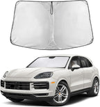 Windshield Sunshade Compatible for Porsche Cayenne 2019-2023 2024 2025, Sun Visor for Front Windshield & Window Sun Shade Cover, UV Heat Blocker & Protector, Car Accessories