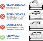 in-Channel Window Visors Rain Guards Shield for 2004-2012 Chevy Colorado/GMC Canyon Crew Cab, Window Vent Wind Deflectors Visors Shades for 04-12 Colorado/Canyon