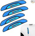 4 PCS Car Door Edge Guards, Luminous Anti-Collision Car Door Protector, Anti-Scratch Vehicle Side Door Edge Guard Trim, Universal for Most Cars, Sedans, Trucks, SUVs (Blue)