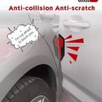 4 PCS Car Door Edge Guard Stickers, Reflective Car Door Edge Protector, Anti-Scratch & Anti-Collision Side Doors Warning Guard Strips, Auto Body Self Adhesive Strips for SUV Truck (Red)