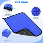 27PCS Car Detailing Kit Auto Cleaning Tools Wash Set with Storage Carry Bag Home Use for Interior Exterior Deep Clean Polish Car Care Windshield Dashboard Seat Air Vents Wheels Tires, Blue