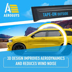Extra Durable Window Deflectors Tape-On Window Visors Rain Guards Fit for Dodge Durango 2011-2026, Sun Visors, Wind Vent for Shades, Exterior Car Accessories - 4pcs. AG0799