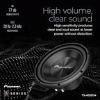 A-Series TS-A120D4 12” Subwoofer – 1500W Max, Flexible Wiring, Powerful Bass Output