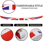 Rear Bumper Protector Sticker Compatible with Compatible with Mini Cooper F56 F55 R55 Anti-Collision Strip Trunk Threshold Decal Car Trunk Door Edge Vinyl Sticker Decoration for Car (Red Flag)