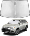 Windshield Sunshade Compatible for Mitsubishi Outlander (Not for Outlander Sport) 2013-2019 2020 2021, Sun Visor for Front Windshield & Window Sun Shade Cover, UV Protector, Car Accessories