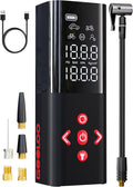 AP150 Tire Inflator Portable Air Compressor, 2X Faster 150PSI Cordless Air Pump for Car Tires with Auto-Shutoff, Portable Tire Pump with Digital Pressure Gauge for Car, Motorcycle,Bike, Ball