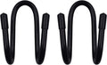 Flexible Over The Seat Hard Hat Rack Holder Back Seat Hanger Headrest Hanger Headrest Hook (Black X 2 Pack)