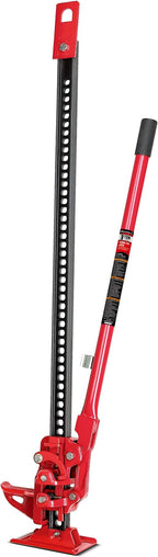 Powerbuilt 8-Inch Ratcheting Off Road Utility Farm Jack, 3 Ton (6,000 lb) Capacity Utility High Lift Farm Jack, Lift Range: 5-1/4" to 34-1/2", for Tractor Truck SUV -647587