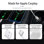 3 Pack Car Carplay Cable USB A to USB Type C Charging Charger for iPhone 17 Air/16E 16 15 Pro Max Plus Data Cord,iPad Pro 12.9 11, Air 5 4 Mini 6,Samsung Galaxy Tab A7 A8 A9 S10+ S9 S8 S7 Note 10 S10