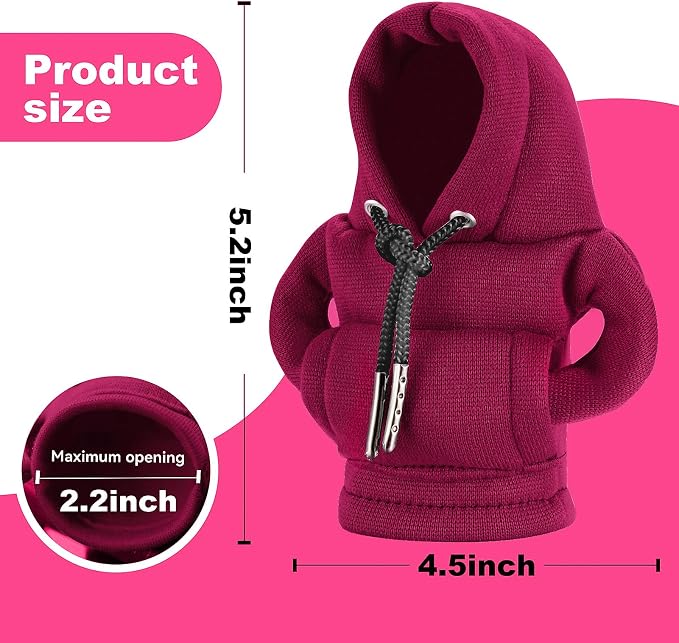 SLLAK Gear Shift Hoodie Cover, Universal Shift Knob Hoodie, Mini Hoodie for Car Shifter, Automotive Interior Cute Gadgets, Car Accessories and Decorations