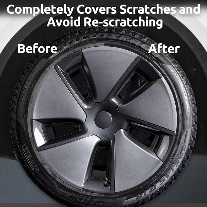 Automotive Alloy Wheel Rim Protector 18 Inch Alloy Rim Guards for Car Rims Compatible with Tesla Model 3 18 Inch