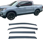 Tape On Window Visors Rain Guards Compatible with 2017-2025 Honda Ridgeline,Side Window Wind Deflectors Shade for Ridgeline 17 18 19 20 21 22 23 24 25,Vent Visors,Truck Accessories-4pcs