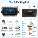 Android12 Car Stereo for Toyota Prius 2010-2015 Stereo with Wireless CarPlay Android Auto, 9'' Touch Screen Compatible with JBL & Large Screen BT GPS Navi WiFi Backup Camera MIC 2+32G