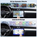 4+64G 8-Core Qualcomm Android 15 Car Stereo for Ford Fusion Mondeo 2013-2019 with Wireless Carplay, 9'' Touchscreen Car Radio with WiFi Mirror Link GPS Bluetooth 5.1 FM RDS DSP EQ SWC