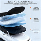 All-Season Magnetic Windshield Cover for Ice and Snow,Foldable Winter Snow Cover for Side Mirror Protection,Waterproof Frost Guard for Car, SUV & Truck,Easy Install & Storage Bag