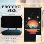 2 Pack Car Towel Seat Covers with Storage Bag, Multifunctional Towel for Gym Outdoor Sport, Picnic, Beach, Pet Dog Travel,Non-Slip Washable Car Seat Protector (Mountain Galaxy)