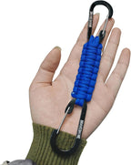 Paracord Keychain Carabiner Clip, D Ring Lanyard Hanger Stroller Hook for Water Bottle, Key, Backpacks, Men, Women