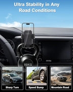 PZK Car Phone Holder for Toyota Tacoma 2016-2023 Accessories Custom Vent | 3rd Gen Tacoma Car Phone Mount Auto Lock Fixed Clip Hands Free 360° Rotation Phone Cradles for All 4.0-7.0'' Smartphones