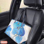 Car Purse Hook, Back Seat Headrest Genuine Leather Hangers Durable Vehicle Organizer Accessory for Hanging Grocery Bags, 2 Pack, Beige