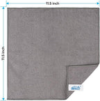 Grey Microfiber Cleaning Cloth, 24 Pack Cleaning Towels for Kitchen, Lint Free, Scratch-Free, Highly Absorbent, and Reusable Cleaning Rags for House, Window and Glass, Cars, 11.5 X11.5 inch