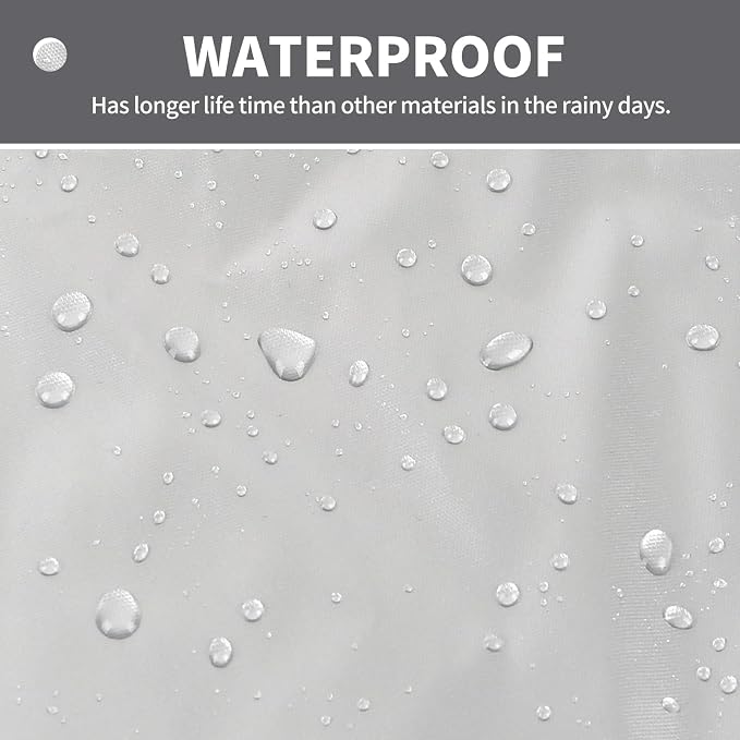 Silver RV Windshield Cover for Chevy Express GMC Savana 1996-2026 | Fits Class C Motorhome Vans, Hail Protector, Waterproof Silver Snow Cover