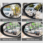 2PCS Mini Small Blind Spot Mirror,Yusheng 1.57"(40mm) Smaller Round HD Glass Convex Rear View Mirror,Strong Adhesive Mirror for Car, Vehicles(1-9/16"(40mm), Silver frame)