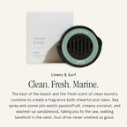 Car Scent Refill - Fragrance for Car Diffuser - Clean & Safe Luxury Diffuser Scent - Long-Lasting Fragrance for 30 Days of Aroma - Linens & Surf