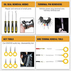 238Pcs Trim Removal Tool, Auto Push Pin Bumper Retainer Clip Set Fastener Terminal Remover Tool Adhesive Cable Clips Kit Car Panel Radio Removal Auto Clip Pliers, Yellow