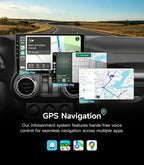 Car Radio Stereo Upgrade for Jeep Wrangler JK Compass Grand Cherokee Dodge Ram with Wireless CarPlay/Android Auto/10.2'' TouchScreen/Android13/GPS Navigation/Backup Camera (New-HC-Jeep 2+32G)
