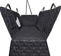 Dog Car Seat Cover for Back Seat, 54" Waterproof Dog Car Hammock with Mesh Window and Side Flaps, 600D Oxford Fabric Pet Seat Protector for Cars, SUVs & Mid-Size Trucks, Black