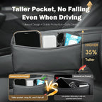 Car Seat Side Pocket Organizer Car Pocket Pouch for Seat, Door, Console, Car Seat Gap Filler Organizer Multifunctional Car Organizer Accessories for Phone Sunglasses Keys Cards (Large)