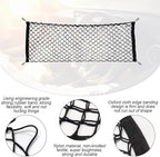 Car Rear Cargo Net, Adjustable Elastic Storage Organizer Net, Trunk Cargo Storage Net, Universal Fit for Car, Vehicle, SUV (35.4"x15.8")