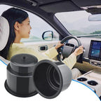Black Sofa Cup Holder, Universal Plastic Recessed Cup Holder with Drain for RV Boats, Cars, Sofas and Golf Carts (2-Piece)