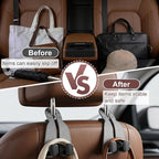 2 Pack Car Seat Back Double Hook, Headrest Hooks for Car, 2026 New Car Seat Back Organizer Storage Hook for Handbag, Purse, Coat Bags, and Accessories