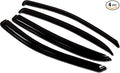 WV-346 Outside Mount Window Visor Deflector Rain Guard Dark Smoke 4-pc Set, Compatible with 2009-2015 Nissan Maxima Sedan