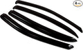 WV-697 Outside Mount Window Visor Deflector Rain Guard Dark Smoke 4-pc Set, Compatible with 1997-2003 Jaguar Jaguar XJ6 XJ8 XJ12