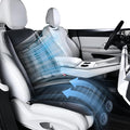 Cooling Car Seat Cover Ventilated Seat Cushion with 2 Powerful Turbo Fans 3-Speed Adjustable 12V-24V Cooling Car Seat Pad for Summer Driving Universal Fit for Car SUV Truck Van