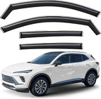 GrandWheel Window Deflectors Smoke Tinted in-Channel Side Window Vent Visor Deflectors Rain Guards Compatible with Buick Envision 2021-2026 - 4 pcs. GW1047