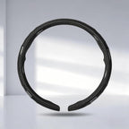 Car Steering Wheel Cover - Integrated Carbon Fiber Pattern Protective Sleeve with Hub Cap Anti-Slip Design - Fits 99% of Models Suitable for 14-16 Inch Sedans, SUVs, and Trucks Interior Accessories