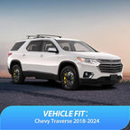 Durable in Channel Rain Guards for Chevrolet (Chevy) Traverse 2018 2019 2020 2021 2022 2023 Window Deflectors, Vent Window Visors-4pcs