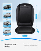 Ventilated Car Seat Cover with Airflow Fan for Pet Travel, Breathable 12V Seat Cushion for Dogs, SUVs, Trucks, and Long Car Rides, Adjustable Air Circulation Pad for Drivers and Pets